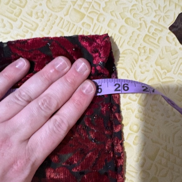 Carole Little Red and Purple Graphic Blouse with Long Sleeves Vintage - Picture 8 of 8